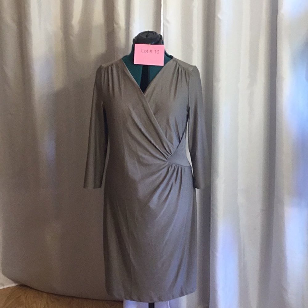 Wrap top long sleeve dress in size medium by SIGNATURE COLLECTION